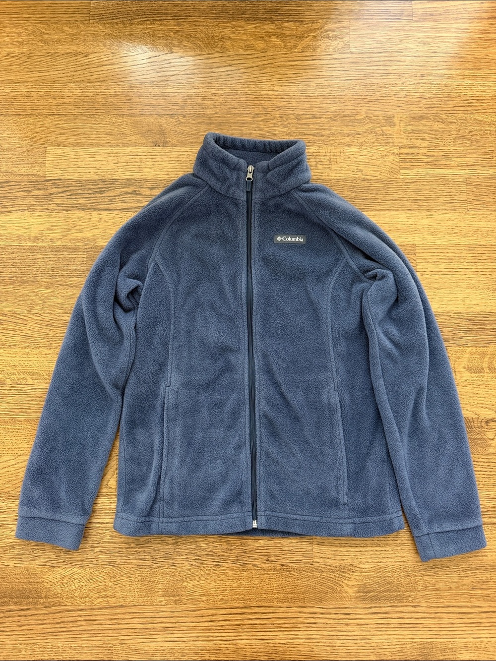 Columbia Kids Navy Full-Zip Fleece Jacket with Stand Collar